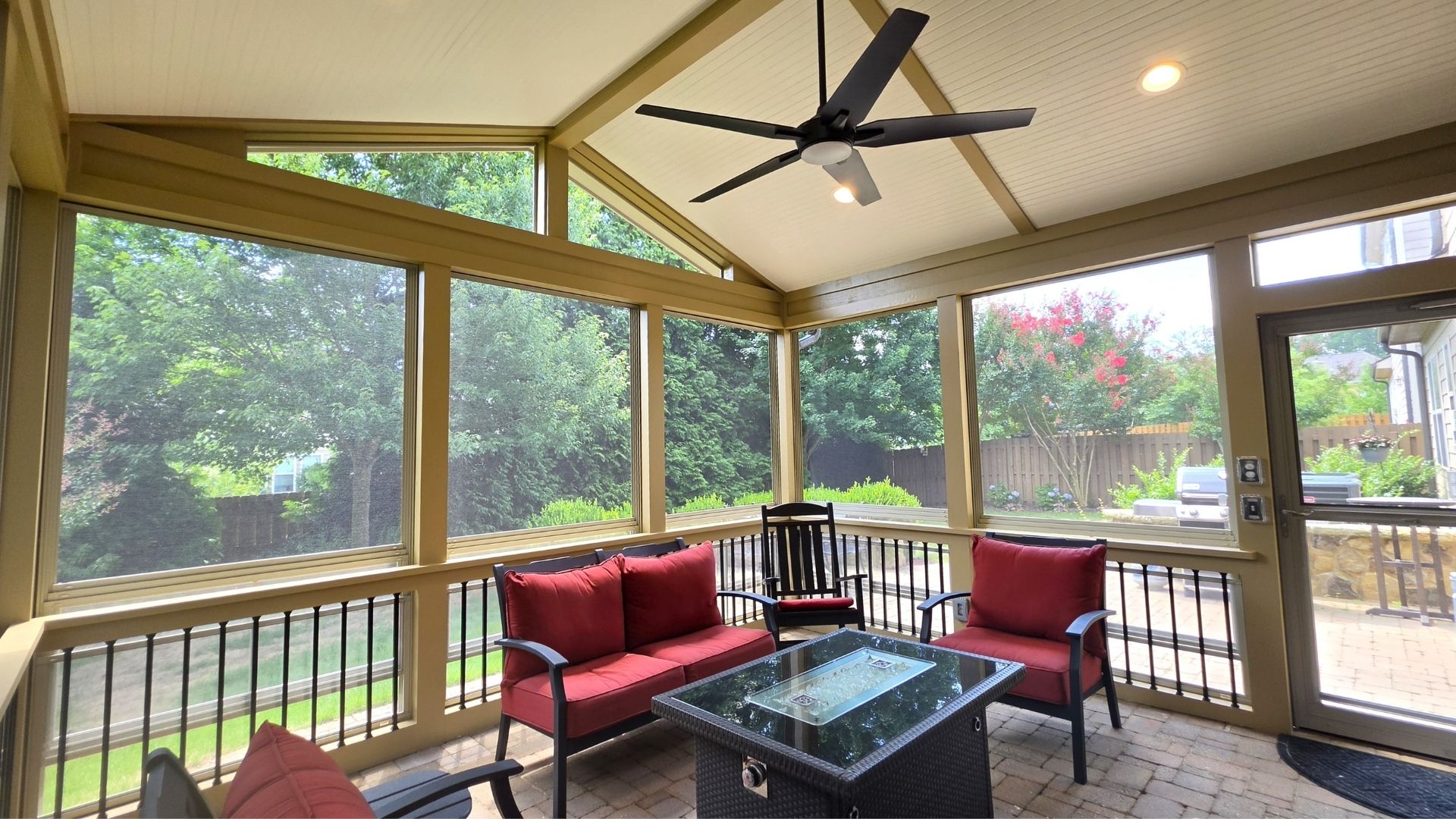 Interior of Apex three season room