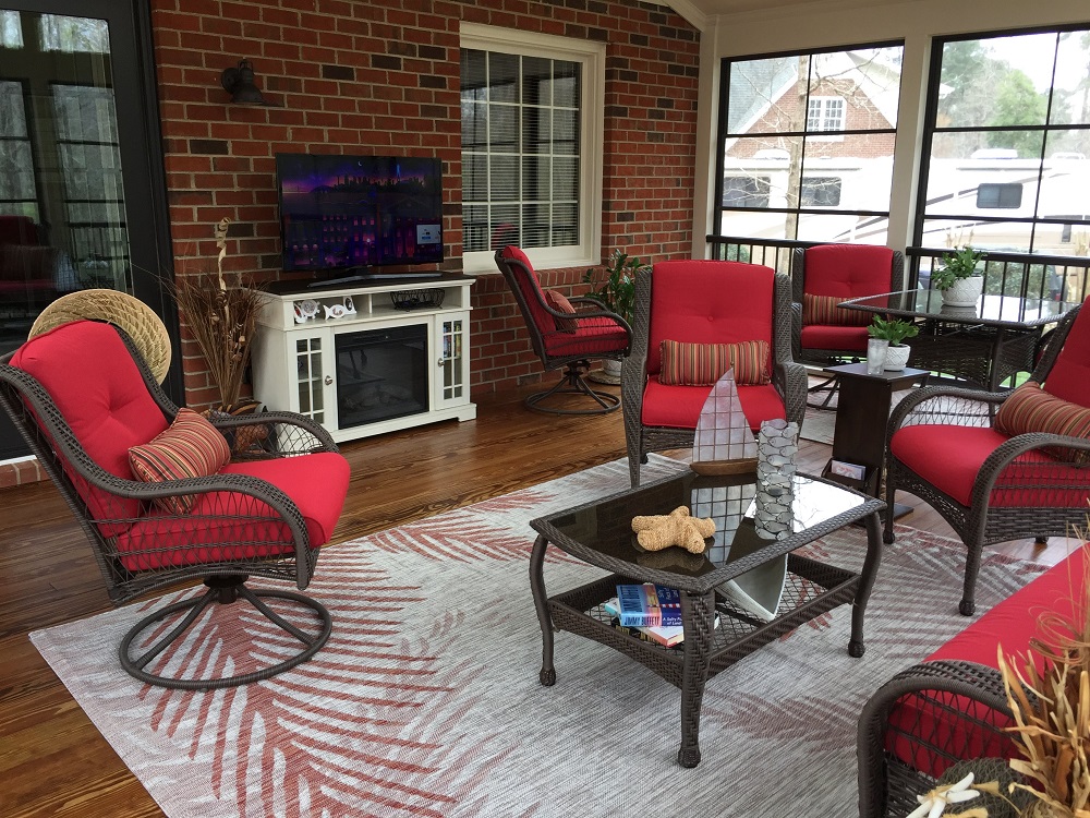 Porch Builder Porch Television for Entertaining