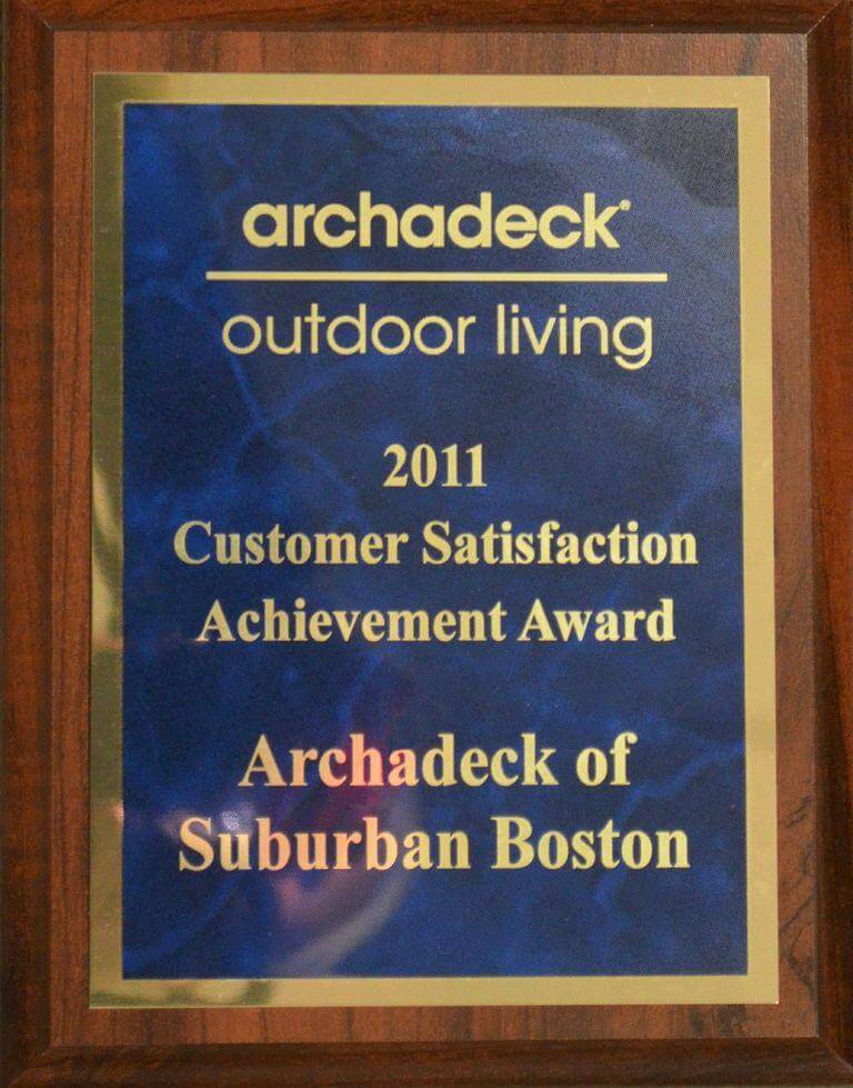 2011 Customer Satisfaction Achievement Award