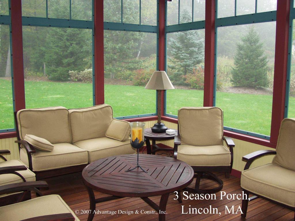 Watch the seasons change in a new porch or sunroom