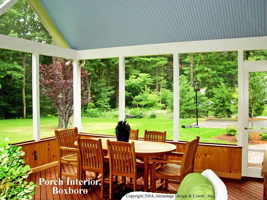 screened porch interior