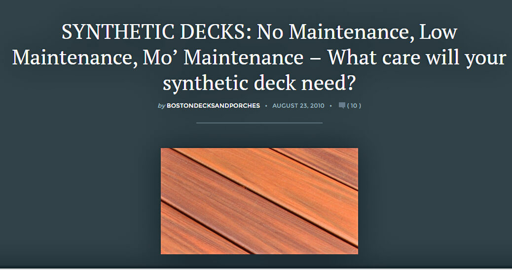 Synthetic Decks
