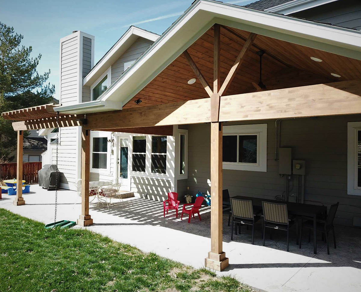 Deck and patio roof cover