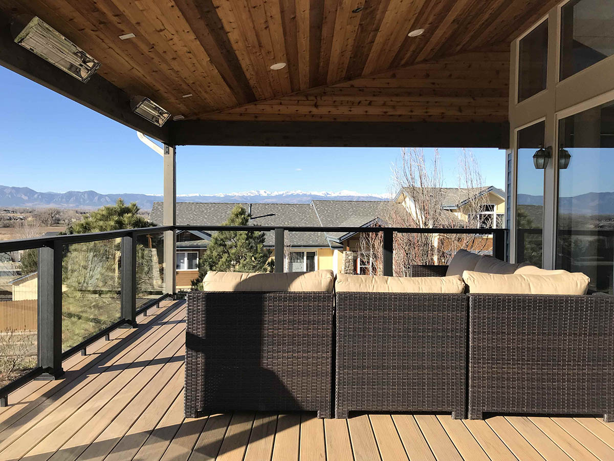 Deck and covered patio