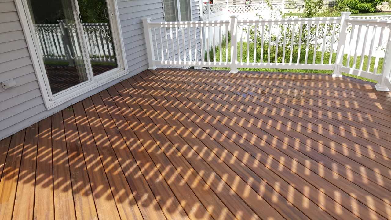 wooden floor of a deck