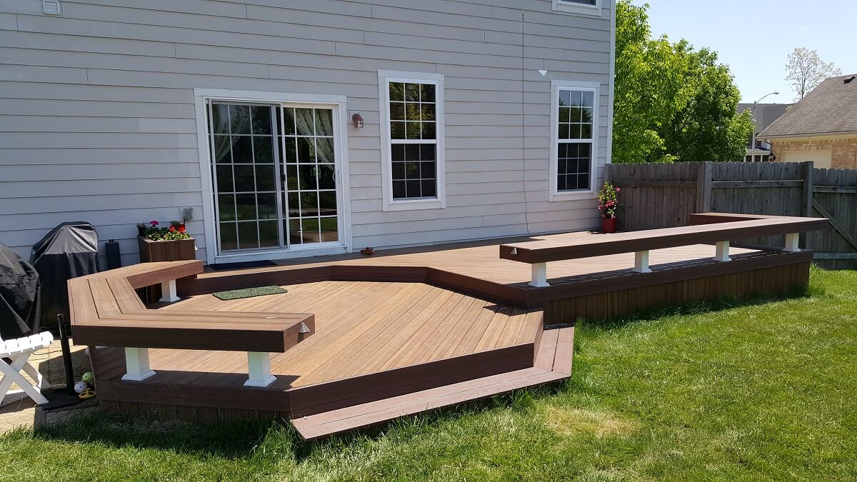 backyard wood deck