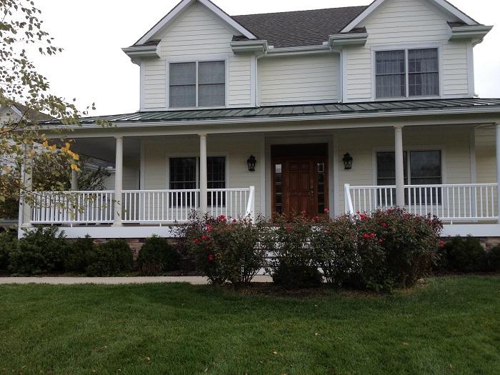 home with a white porch