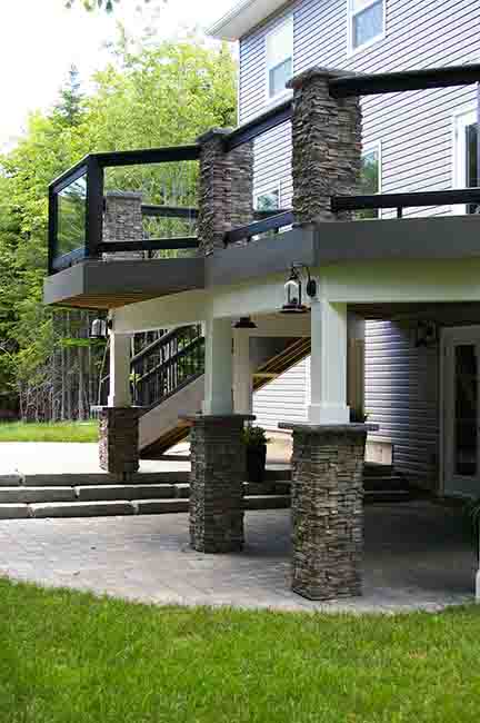 Composite deck and patio