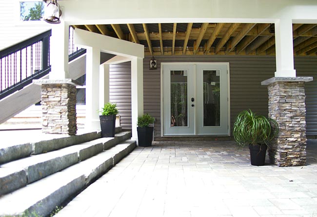 Composite deck and patio
