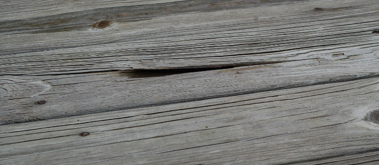 Splintering deck boards