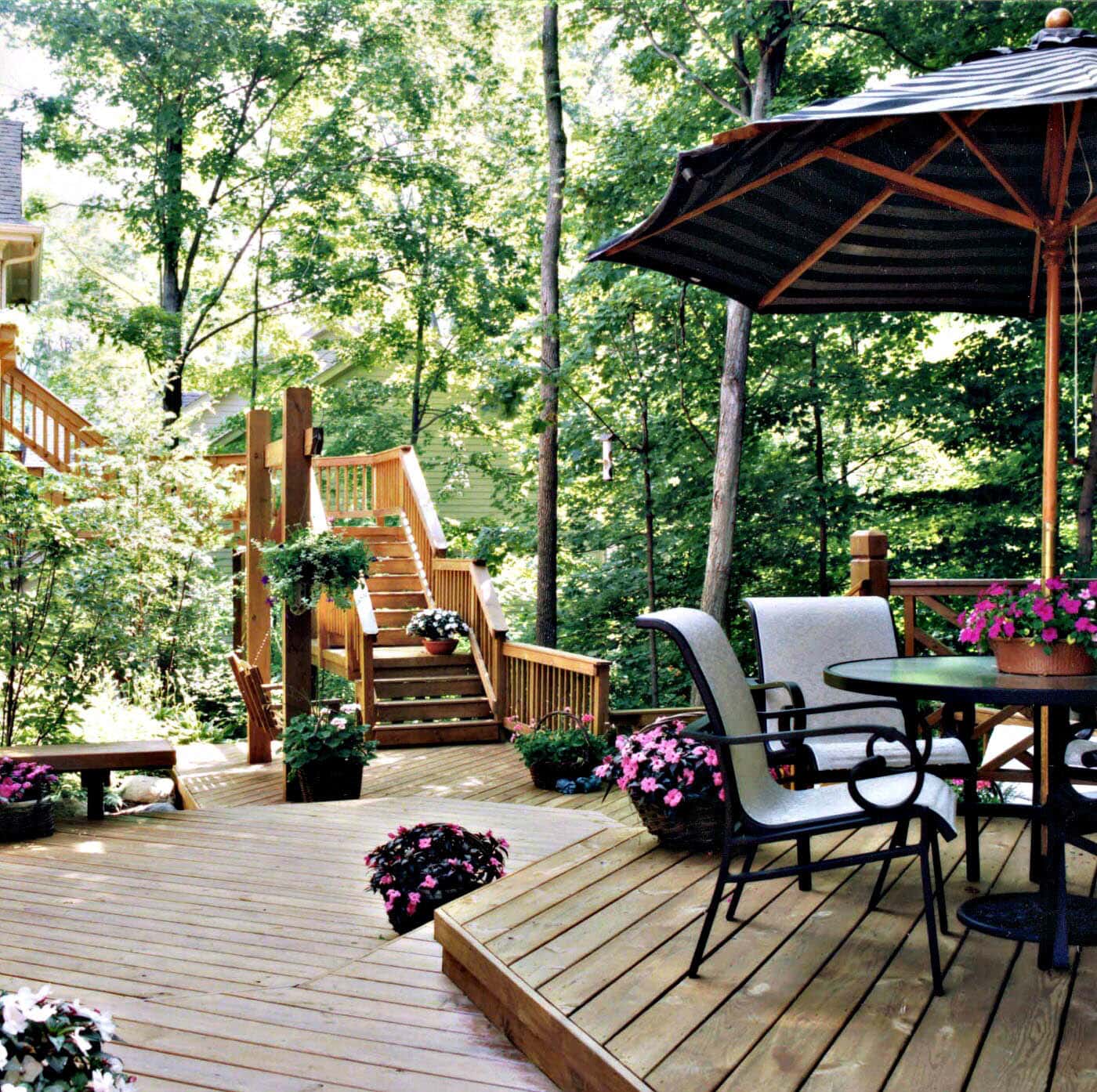 Screen Porch with Cozy Fireplace