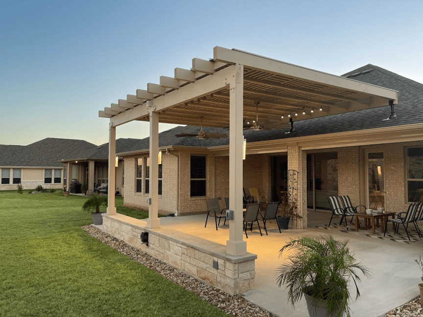 pergola over porch