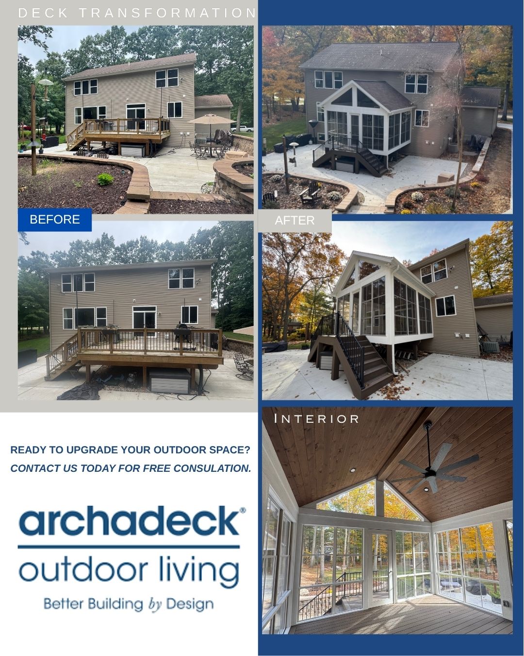 before and after porch install