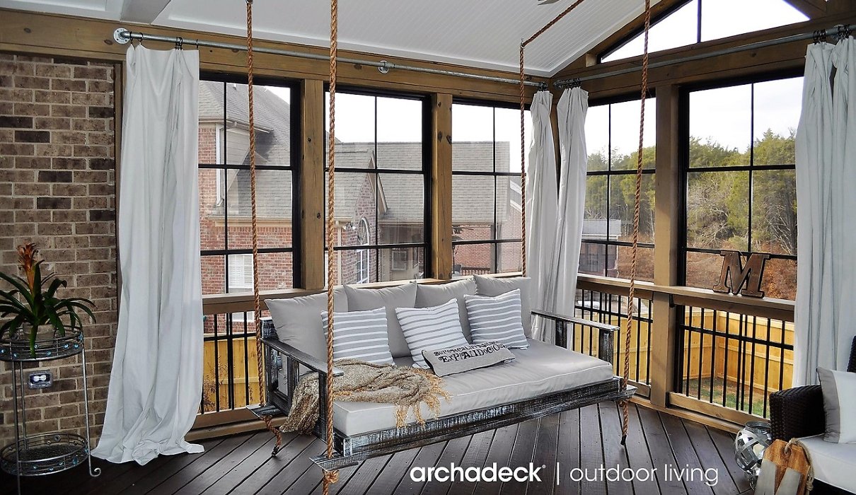 swing in sunroom