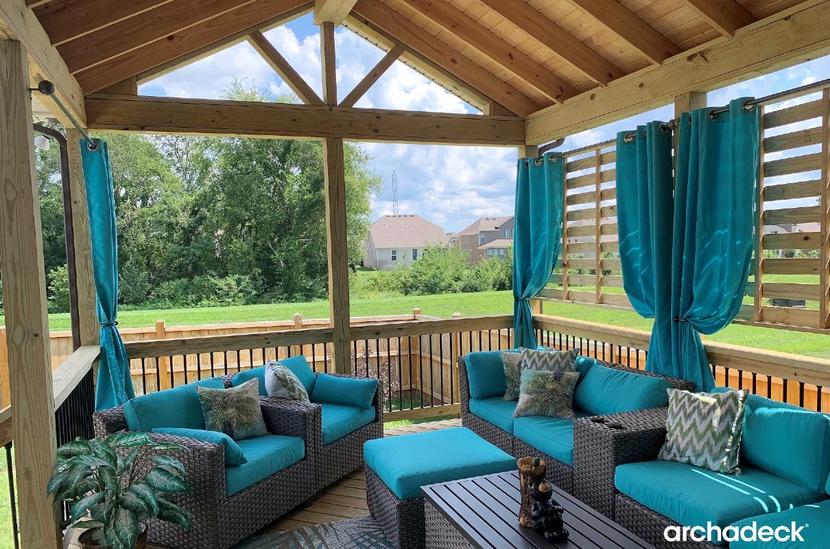 custom open porch