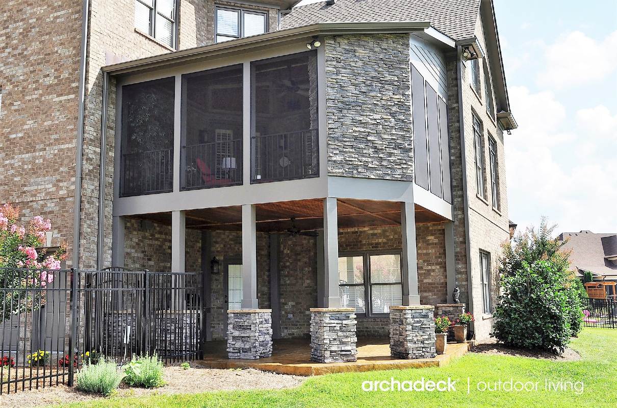second story screened porch