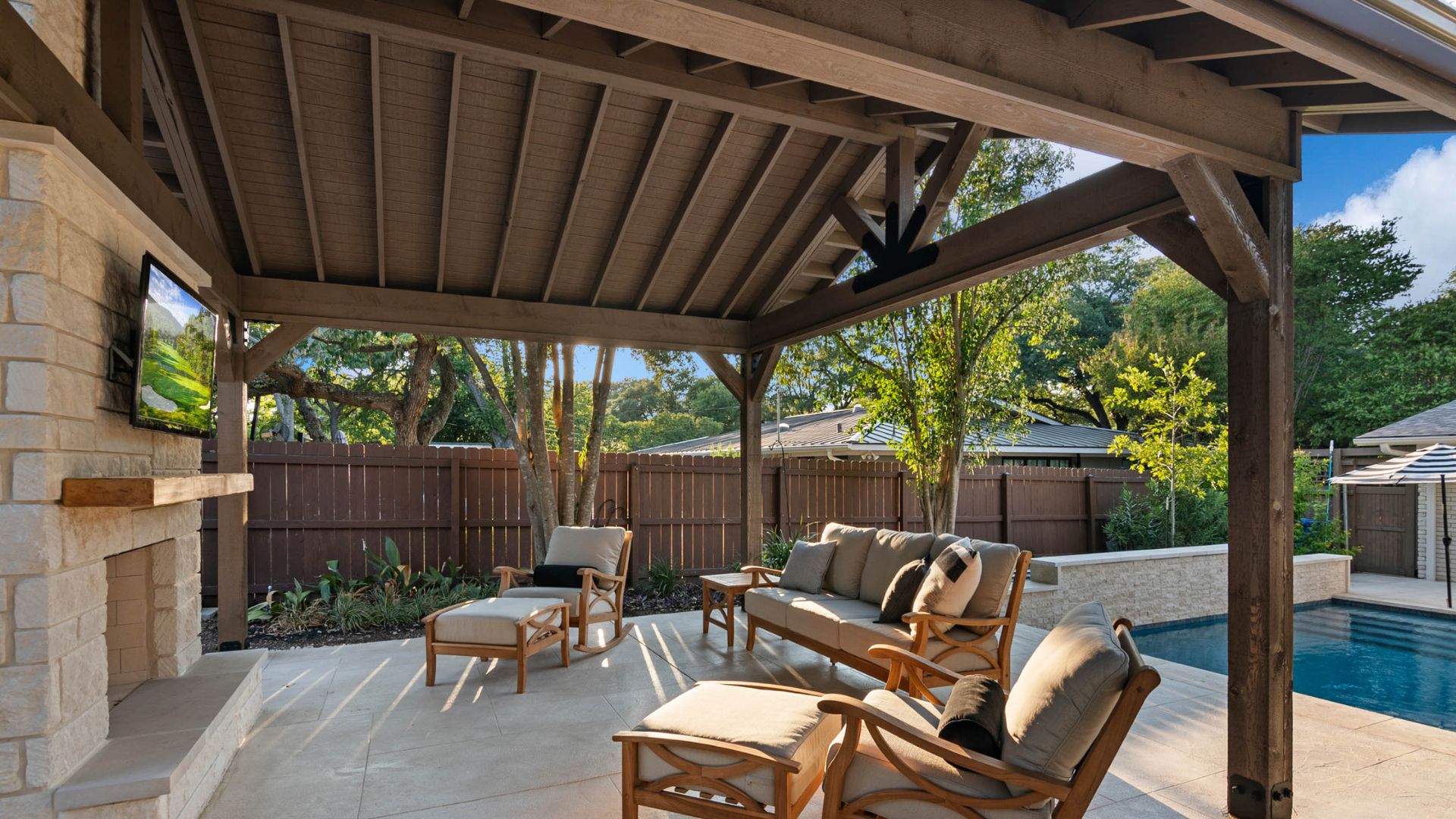 san antonio covered patio pavilion builders