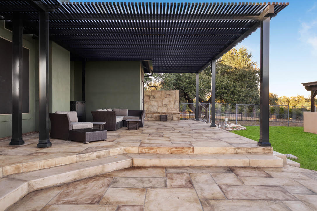 pergola over patio