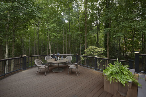 back deck in the woods