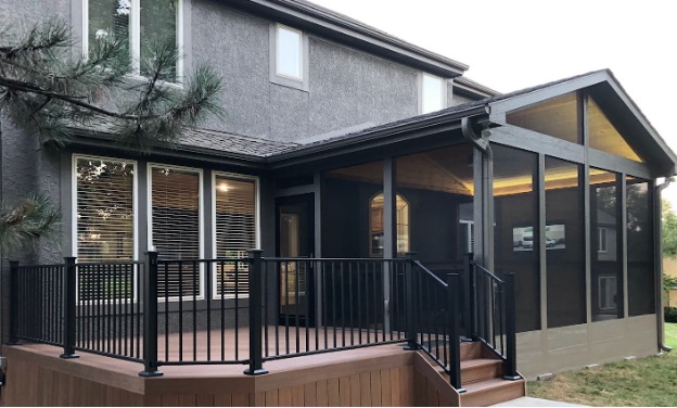 deck and screened porch combination designs