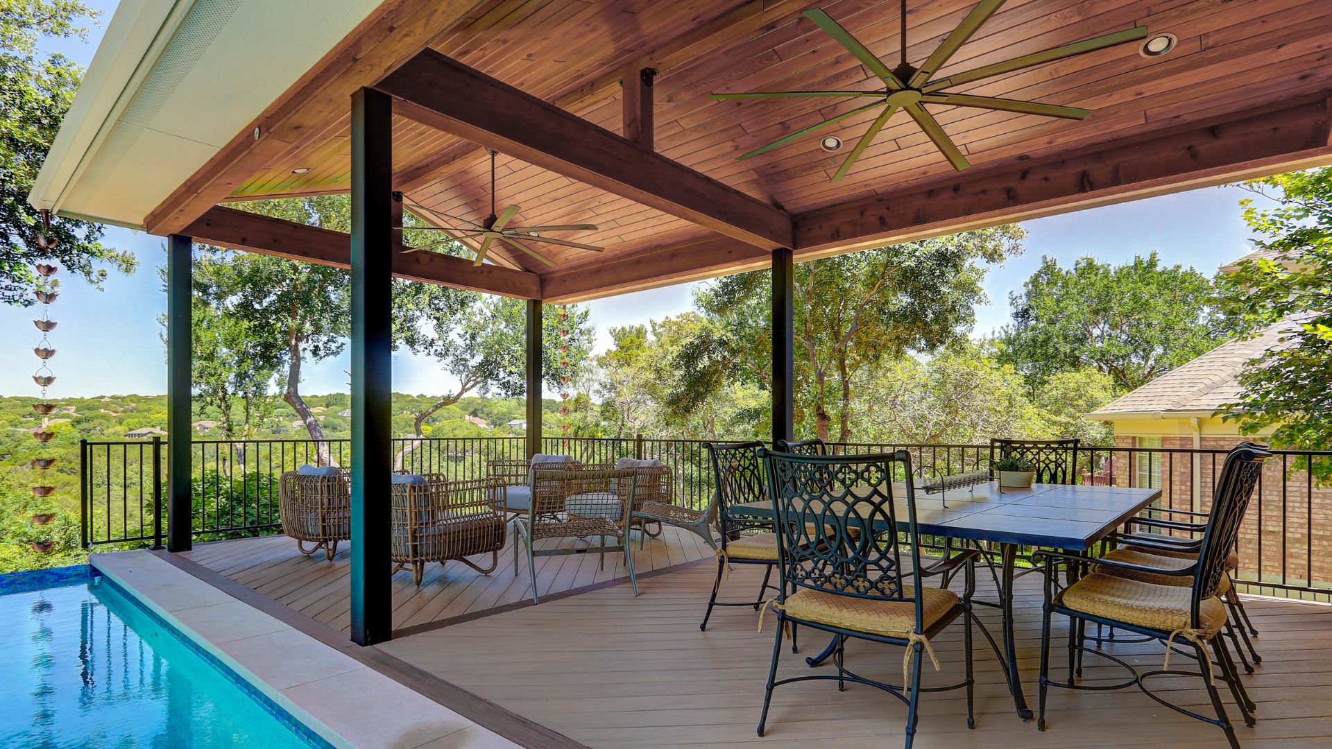 covered deck and poolside deck builders